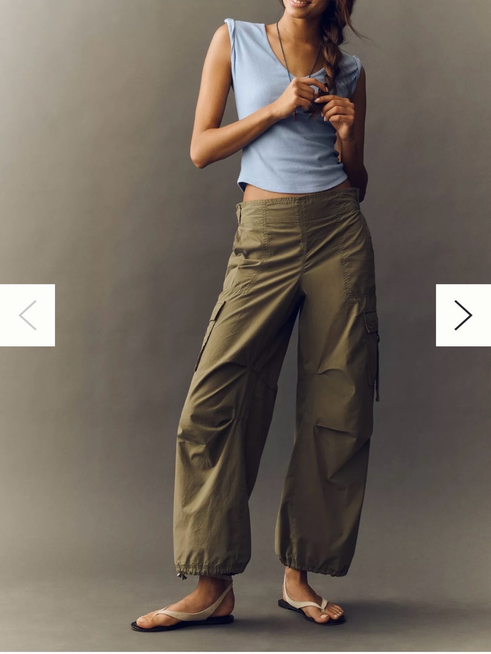 By Anthropologie Utility Parachute Pants